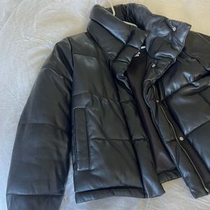 Abercrombie Vegan Leather Puffer
